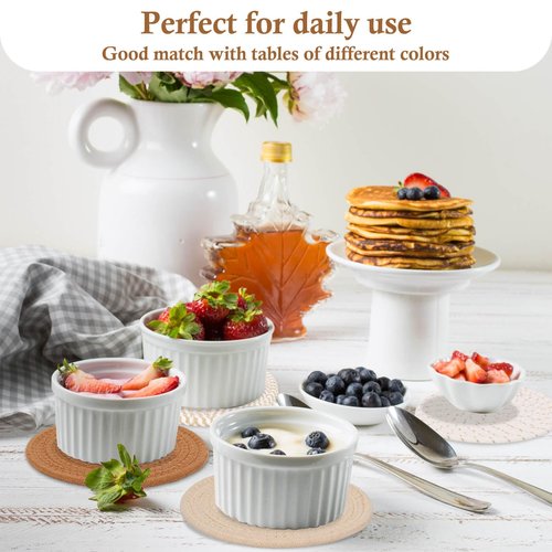 Billbotk 7" Trivets for Hot Dishes, Hot pots and Pans, 4 Heat Resistant Hot Pads, Pot Holders for Kitchen, Home Essentials for New Home and Farmhouse Decor, Fall Decorations for Home(Brown)