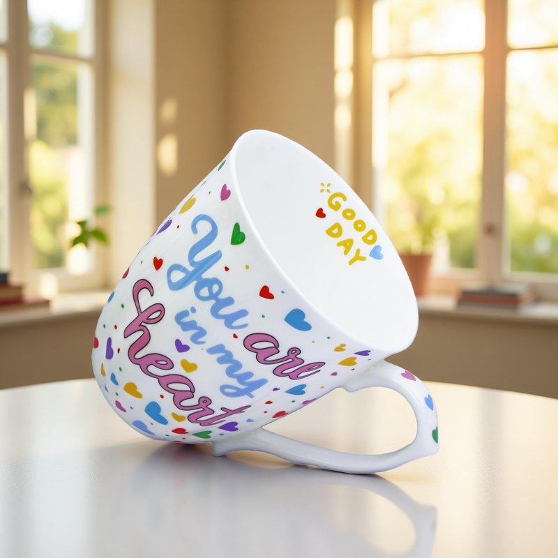 Glen Mila 13oz Cute Coffee Mug for Women Bone China Coffee Mug Cute Mugs Christmas Mugs birthday Gifts for Mom Friends