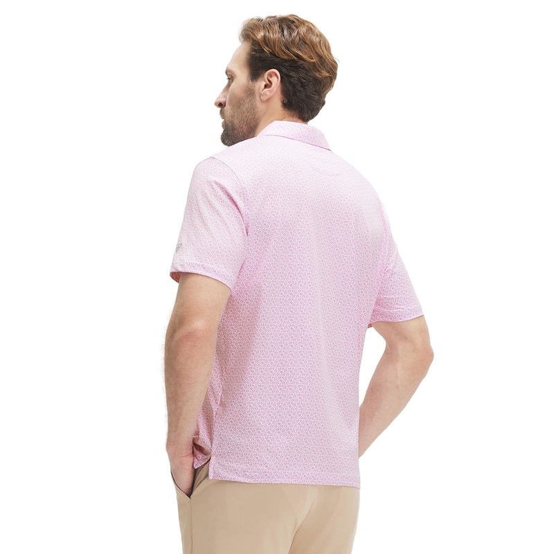M MAELREG Mens Golf Shirt Short Sleeve Dry Fit Print Moisture Wicking Performance Patterns Collared Polo Shirt