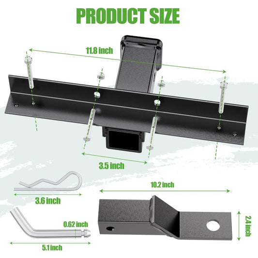 10L0L Golf Cart Bumper Hitch for Yamaha Drive G14 & G29 Golf Cart Models
