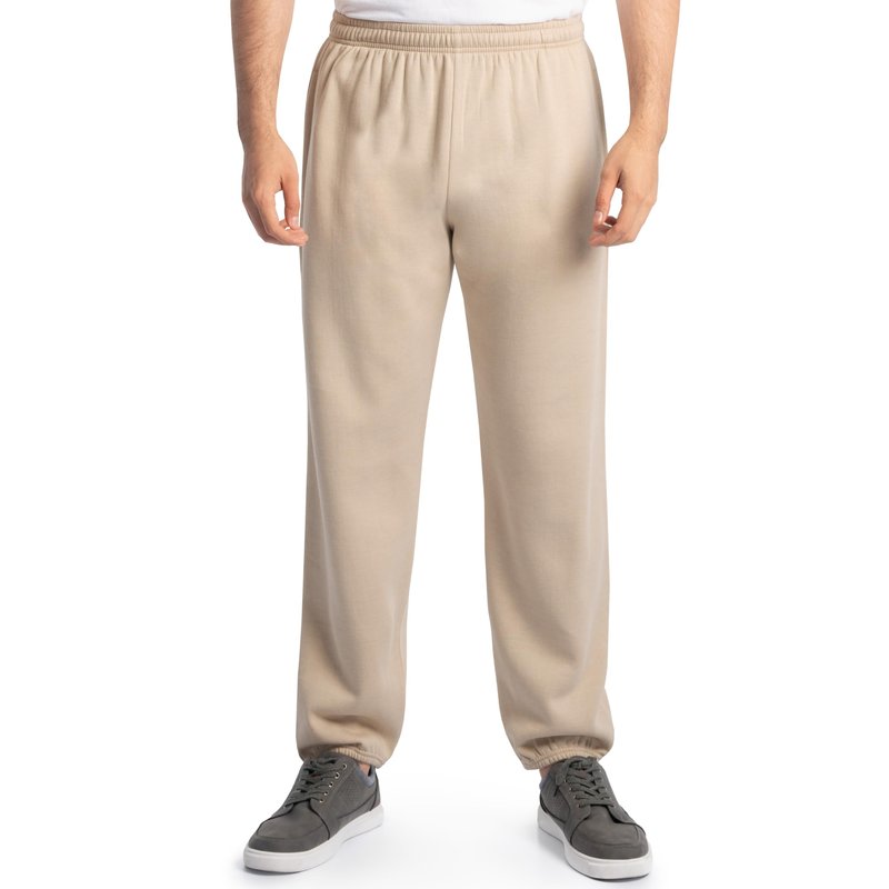 Fruit of the Loom Men's Eversoft Fleece Sweatpants & Joggers, Sweatpants-Khaki Heather, Small