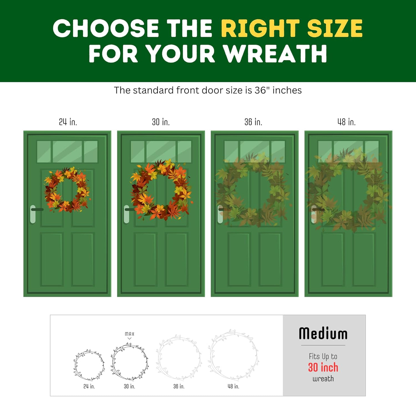 ProPik Christmas Wreath Storage Bag - 30" Waterproof Clear PVC Container | 2 Pack for Holiday Wreaths
