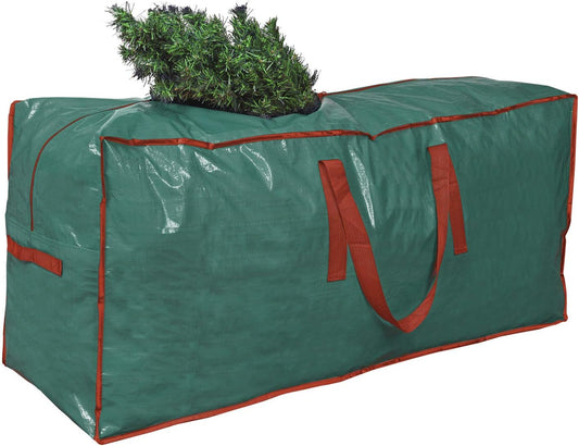 ProPik Christmas Tree Storage Bag - Fits Up to 7.5 ft Disassembled Trees | 45" x 15" x 20" | Durable Green Case with Zipper and Handles
