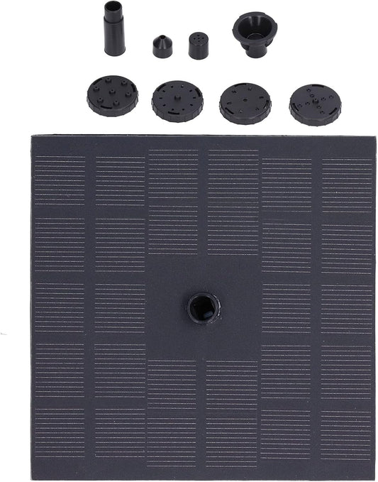 Skiennix Solar Bird Bath Fountain - 6 Nozzle Monocrystalline Pump for Outdoor Garden & Pond