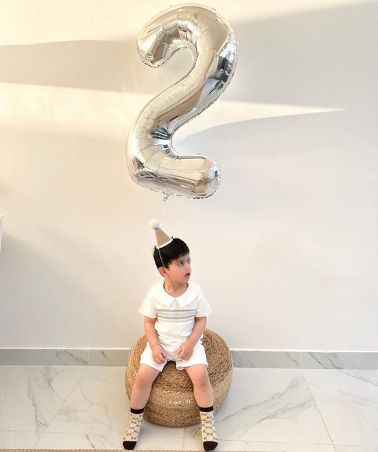 Silver Number 14 Balloon 40 inch, 14 Number Balloons, 14th Silver Birthday Decorations for Girls Boys Kids, 14 Year Old Silver Party Supplies