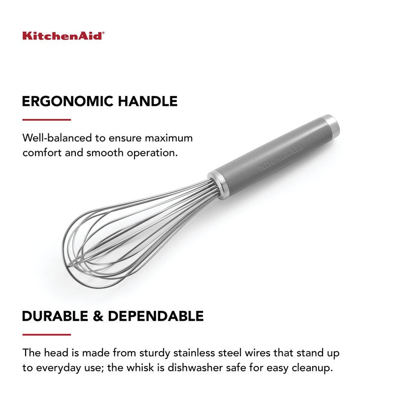 KitchenAid Classic Utility Whisk, 10.5-Inch, Gray