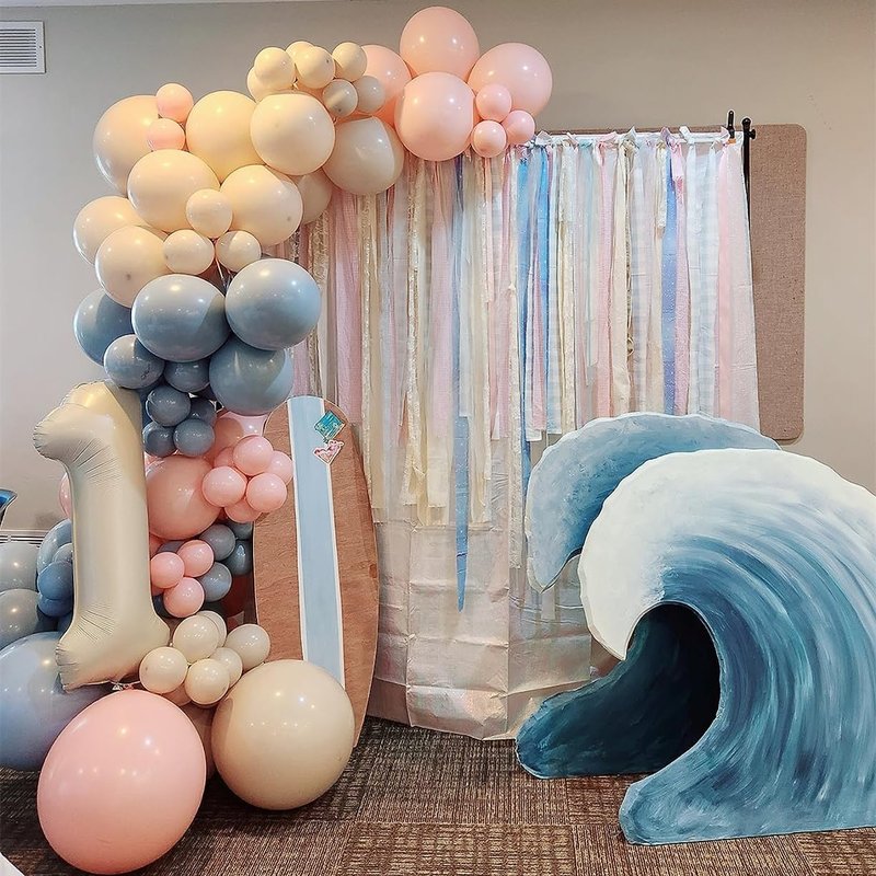 Number Balloons 1, 40 Inch One Balloons for 1st Birthday Girl Boy 1 11 21 Party Decorations Baby Shower Photo Shoot, Cream White 1 Balloon