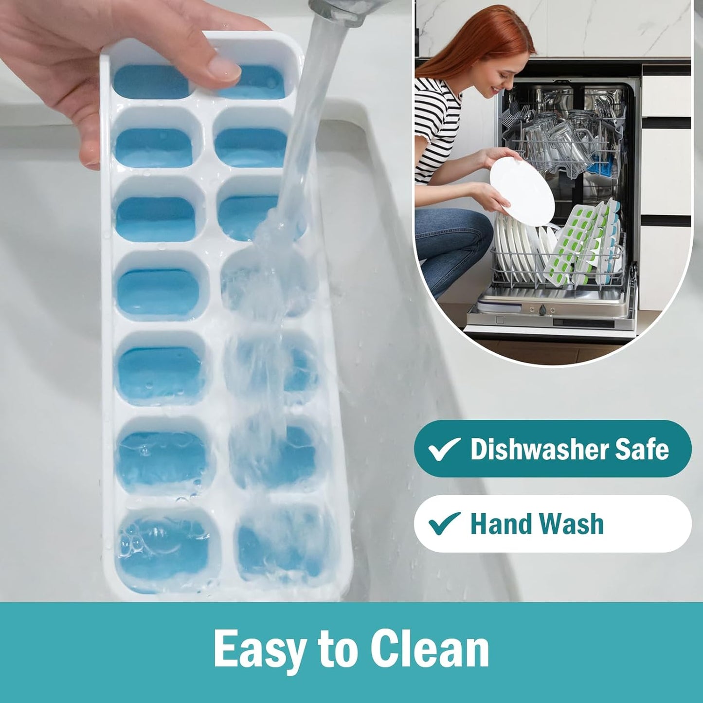 Silicone Ice Cube Trays by [Brand Name] - Easy Release, Spill-Resistant, BPA-Free | Perfect for Cocktails & Baby Food