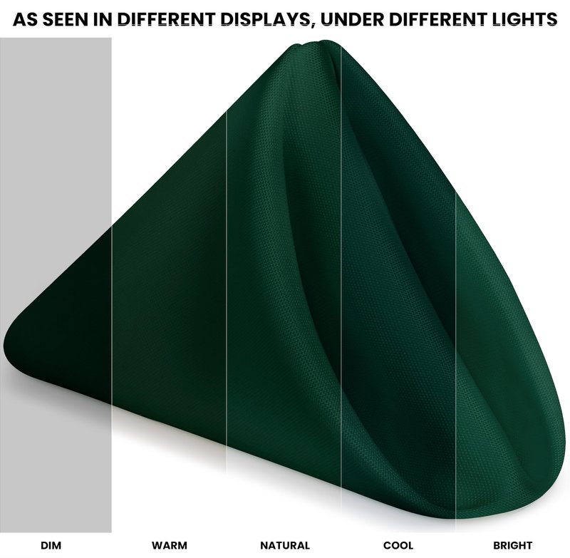 Utopia Home [24 Pack, Hunter Green] Cloth Napkins 17x17 Inches, 100% Polyester Hemmed Edges, Washable and Reusable Ideal for Parties, Weddings and Dinners