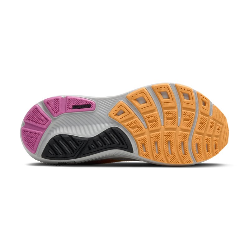 Brooks Women’s Ghost 17 Neutral Running Shoe - Oyster/Apricot/Pink - 5.5 Medium
