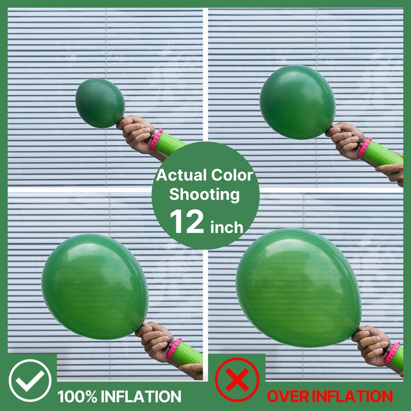 PartyWoo Dark Green Balloons 155pcs Different Sizes of 18 12 10 5 Inch Emerald Hunter Forest Green Balloon Arch Kit for Birthday Christmas Graduation Dinosaur Jungle Theme Party Decorations Green-Y56