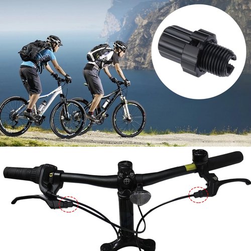 HINZIC 8Pcs M10 Bike Brake Cable Handle Lever Adjuster Screws 10mm Aluminum Alloy Bicycle Brake Lever Fastener Adjustering Bolt Parts Black Accessories for Mountain Bike