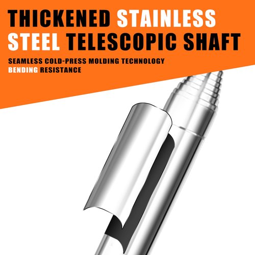 BIRDIEBLAST Golf Ball Retriever Telescopic for Water, 9Ft/12Ft/9.01Ft/16.3Ft/20Ft Stainless Steel Golf Ball Retriever, Professional Golf Ball Retriever