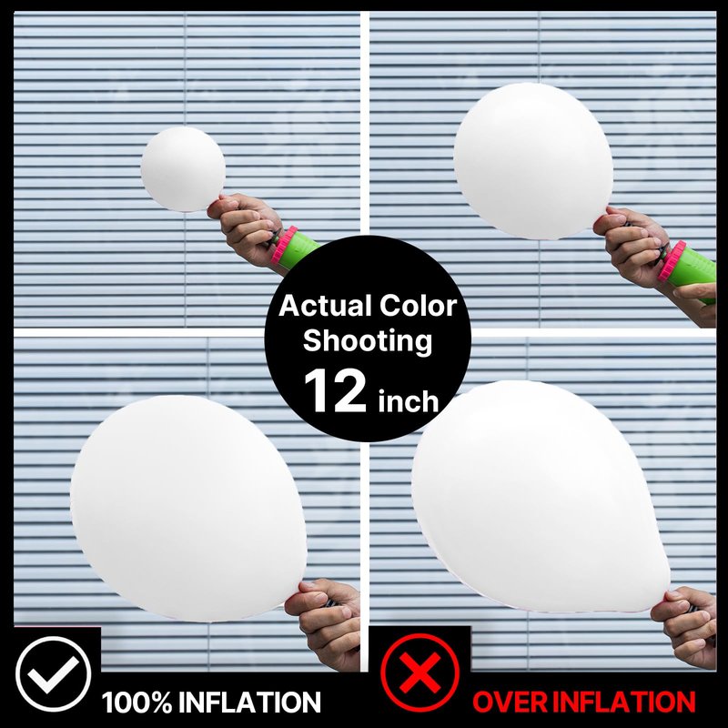 PartyWoo White Balloons 100 pcs 12 Inch Latex Helium Pastel White Balloons for Wedding Baby Shower Birthday Bridal Shower Graduation Engagement Princess Anniversary Party Decorations White-Y13