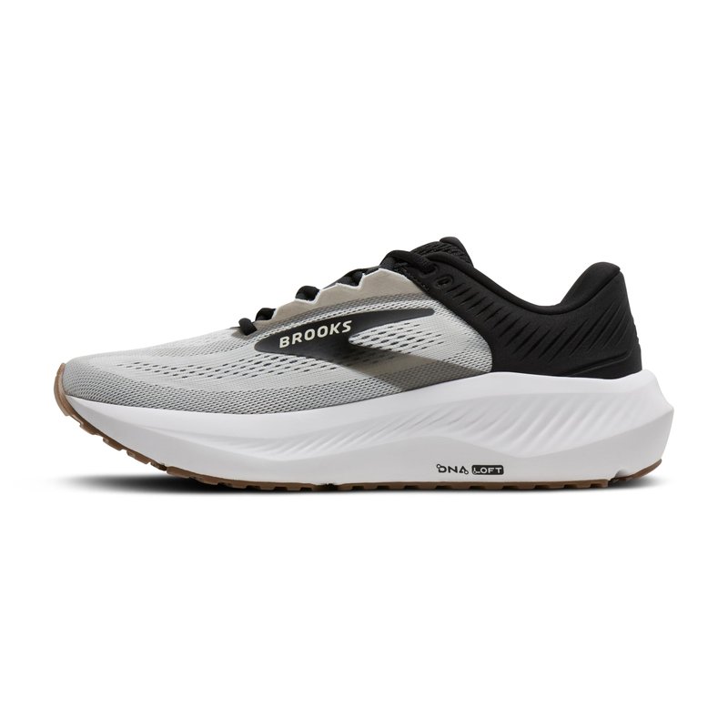 Brooks Men’s Anthem 8 Neutral Running Shoe - White/Black/Tan - 12 Medium