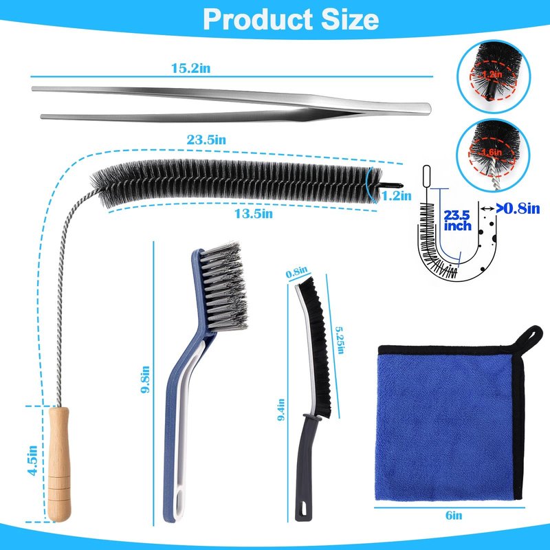 XANGNIER 5 Pack Dryer Vent Cleaner Kit,Flexible Dryer Lint Brush Vent Cleaner,Dryer Lint Trap Cleaning Tool,Laundry Room Essentials Lint Remover Accessories,Household Cleaning Tools