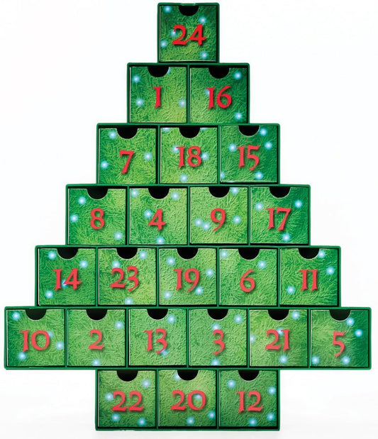 Regine Switzerland Advent Calendar - O Christmas Tree Treasure Box for Holiday Countdown