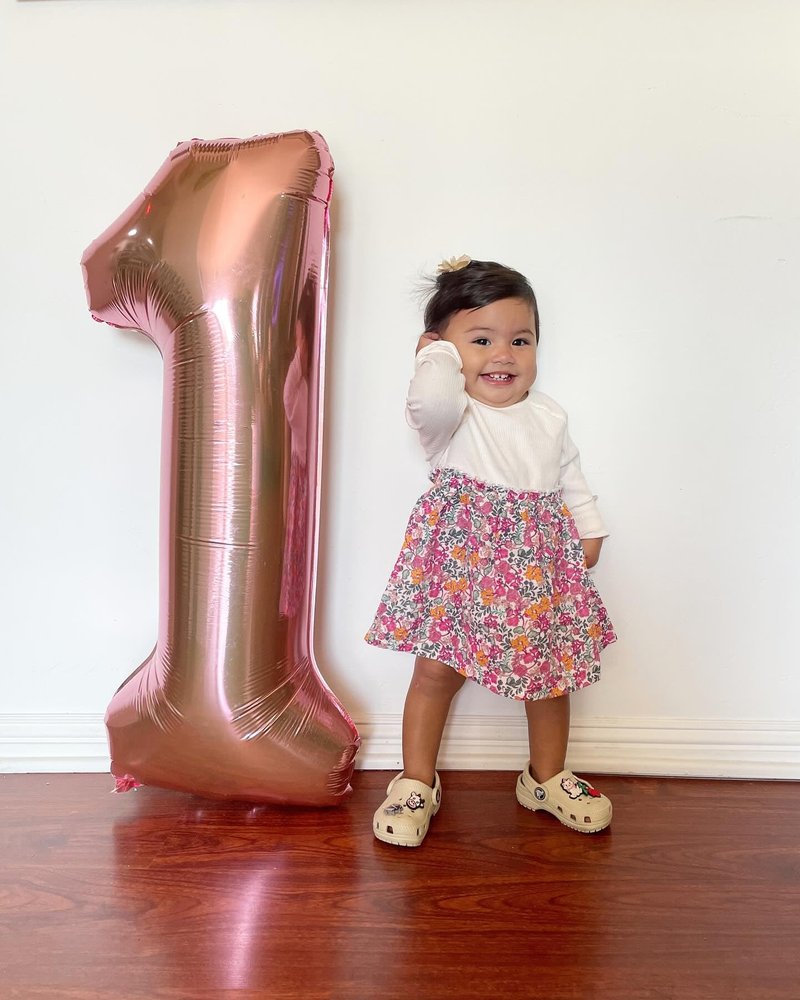 Rose Gold Number 14 Balloon 40 inch, 14 Number Balloons, 14th Birthday Decorations for Girls Boys, 14 Year Old Rose Gold Party Supplies