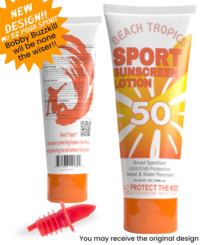 Classy Wino Sunscreen Flask 2-Pack (10 oz Each) – Hidden Alcohol Container | Discreet Liquor-Disguise Bottle for Cruises, Festivals & Concerts | Includes Leakproof Seals & EZ Pour Spout