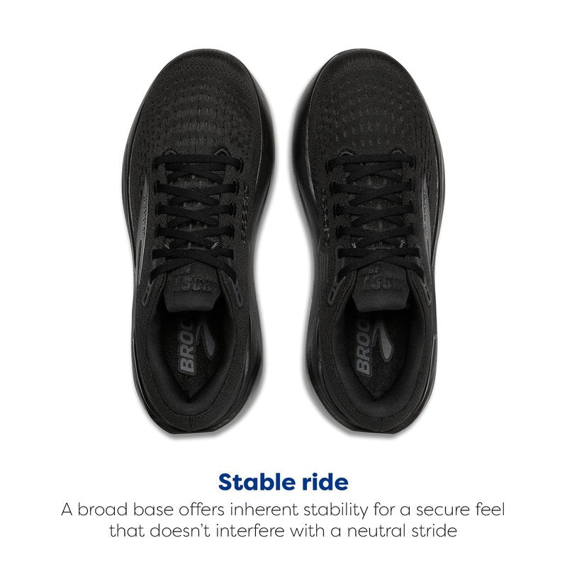 Brooks Men’s Ghost Max 3 Neutral Running & Walking Shoe - Black/Black/Ebony - 10.5 Medium