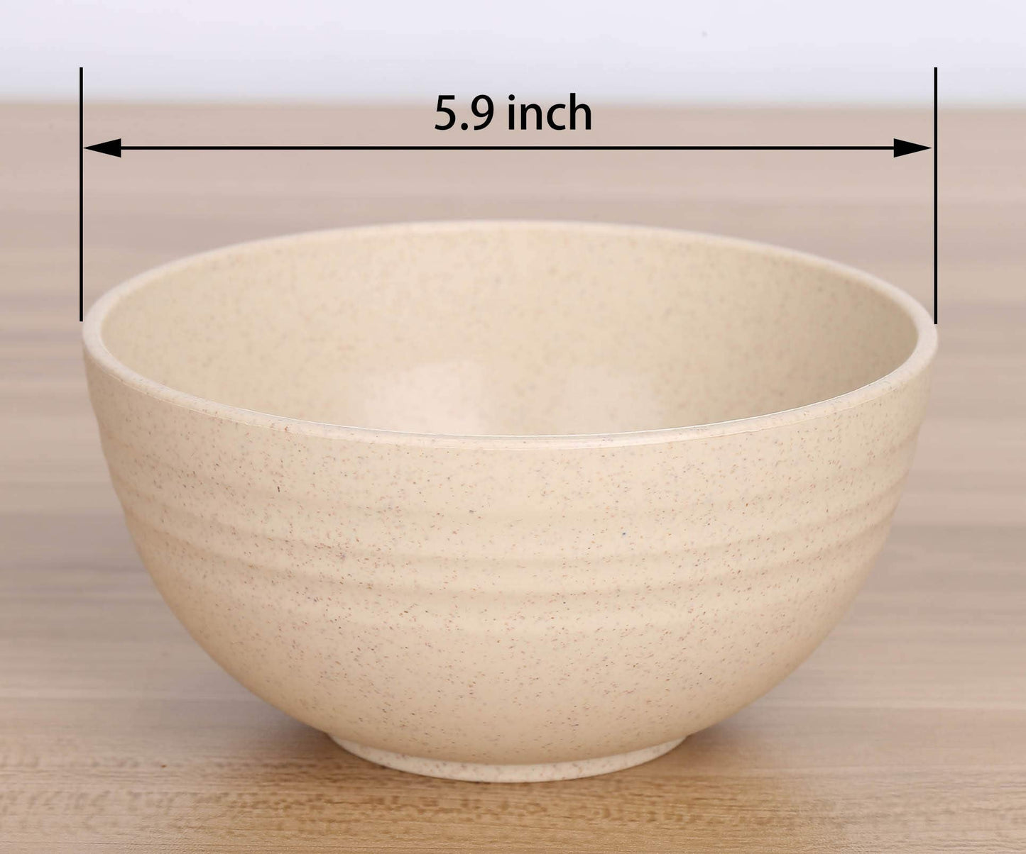 LuckyZone Unbreakable Cereal Bowls - 24 oz Reusable Wheat Straw Bowl Set of 6 - Dishwasher & Microwave Safe - Perfect for Cereal, Soup and Rice - BPA Free, Healthy & Eco-Friendly (6 Color_H)