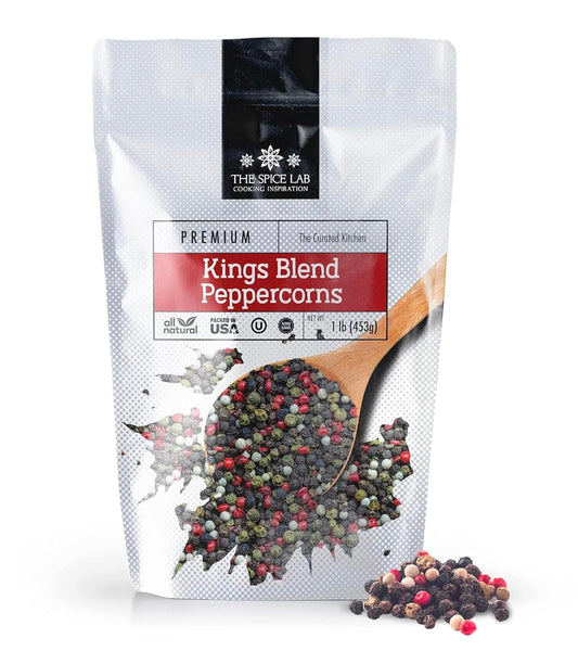 Spice Lab Rainbow Peppercorns - All-Natural Mixed Peppercorn Medley - 1 lb Resealable Bag | Gluten-Free
