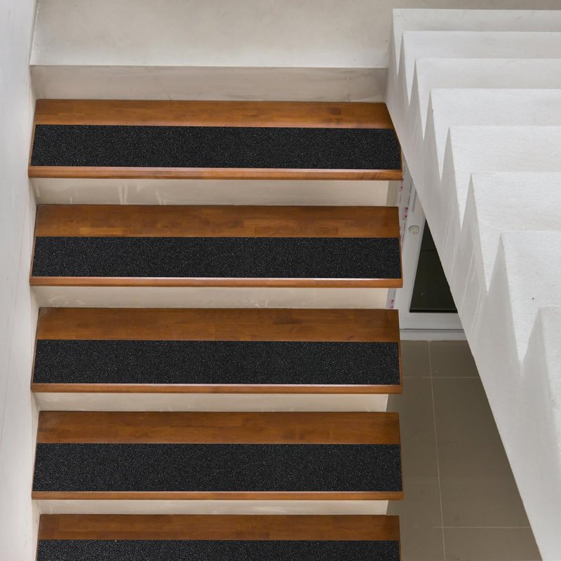 SinoPack Anti Slip Tape Black and Yellow 6in x 40ft, Heavy Duty Grip Tape for Stairs, Ramps, Truck Steps, Floors, Waterproof Non-Slip Traction Tape for Indoor & Outdoor Safety Hazard Warning
