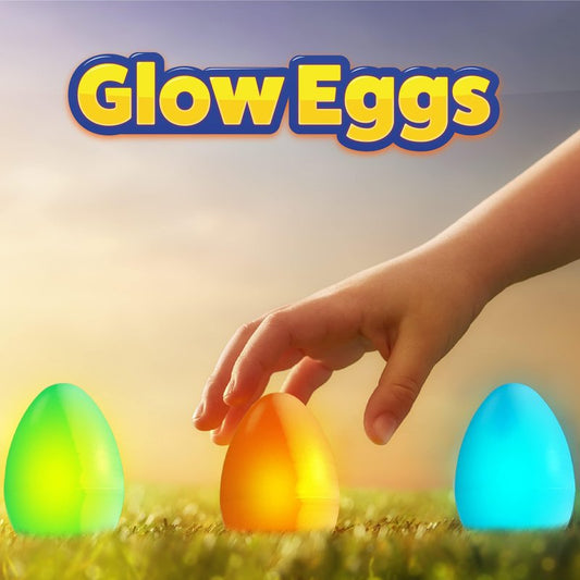 PartySticks 72 Easter Glow Eggs & 216 mini Glow Sticks 288pcs total, Glow-in-the-Dark Kids Teens Adults Easter Basket Stuffers Fillers Gift for Hunt Game, Party Favors, Boys Girls Classroom Prizes