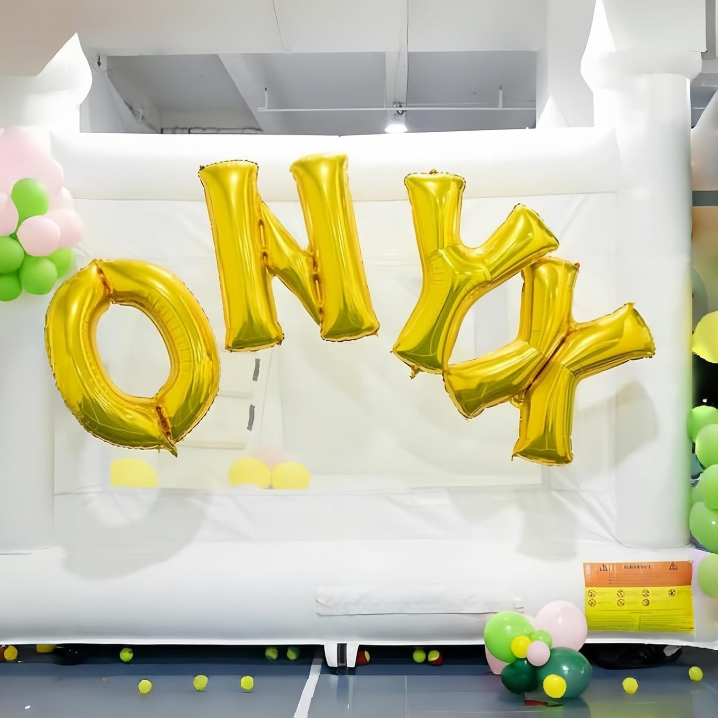 Skiennix 40-Inch Gold Helium Balloon Letters - Custom A-Z Foil Alphabet Decor for Parties