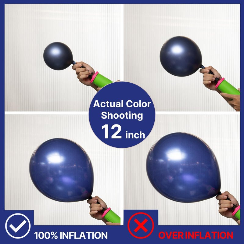 PartyWoo Navy Blue Balloons 101pcs 12 Inch Dark Blue Latex Helium Balloons for Graduation New Year Wedding Sports Theme Boy Baby Shower Men Birthday Bachelorette Party Decorations Blue-Z90
