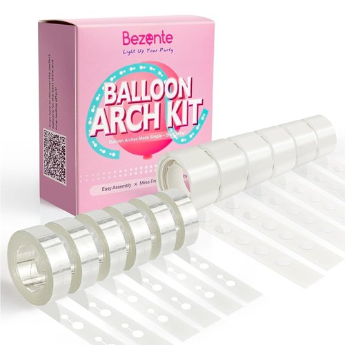 Bezente Balloon Arch Kit - 98.4ft Decorating Garland with 600 Glue Dots for Weddings & Parties