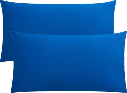 FLXXIE King Pillow Cases - Soft Microfiber Covers with Envelope Closure | Wrinkle & Fade Resistant, 20x36, Royal Blue