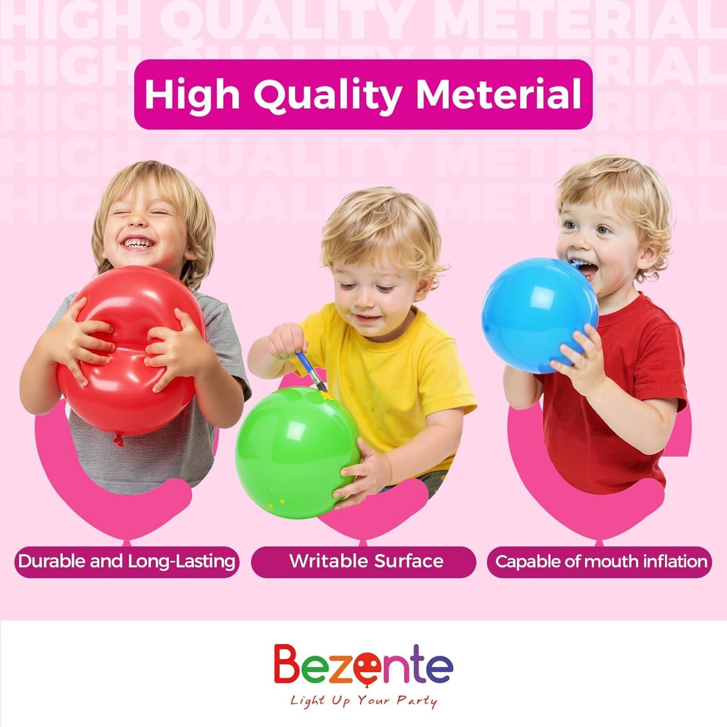 Bezente 18-Inch Lime Green Balloons - 30 Pack of Thick, Round Latex Balloons for Birthday & Party Decor