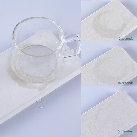NiuYichee 2 Pcs Water Absorbing Stone Trays, Kitchen/Bathroom Sink Soap Dish, Diatomite Tray Used for Hand Soap & Cosmetic Bottles in The Modern Home, 3.54" W x 9" L, White