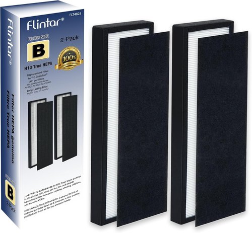 Flintar FLT4825 Air Purifier Filter B - Compatible with G-Guardian & Oransi Finn | 2-Pack