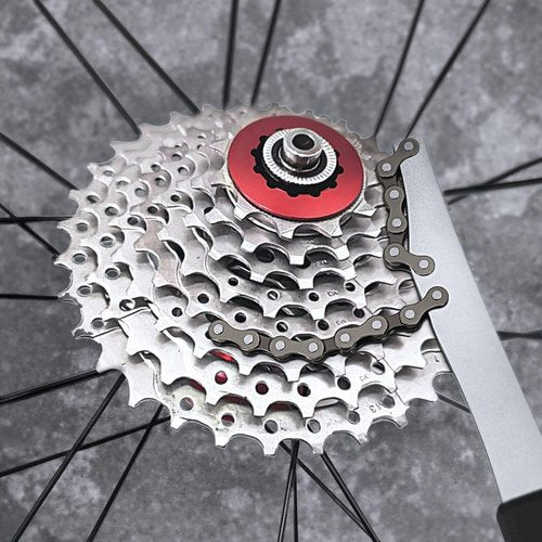 Bike Cassette Removal Tool - Flexzion Chain Whip with Rubber Grip for Shimano & SRAM