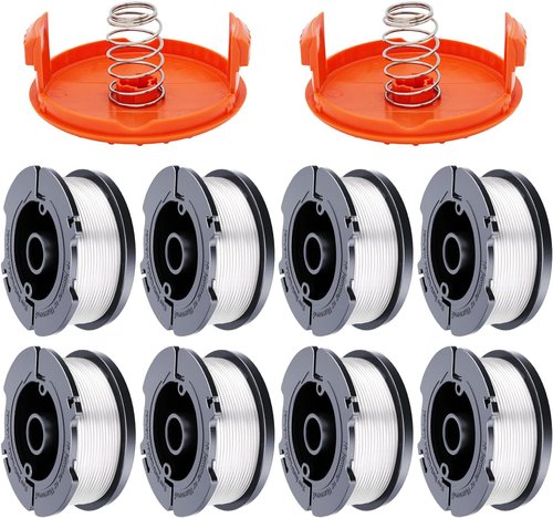 Hechuang 10 Pack String Trimmer Replacement Spools - 30ft 0.065" Line for Black+Decker AF-100