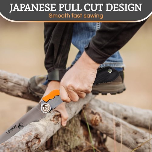 8-Inch EverSaw Folding Hand Saw - Compact Pruning & Gardening Tool for Trees