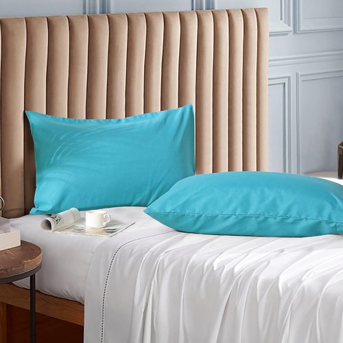 Evolive Ultra Soft Microfiber Pillowcases - Standard Size 20"x30" Pair Set with Envelope Closure | Ocean Color
