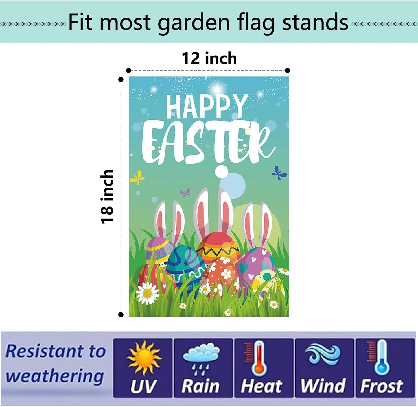 Seasonal Garden Flags by [Brand Name] - Set of 12 Double-Sided 12x18 Inch Yard Flags for Year-Round Outdoor Decor