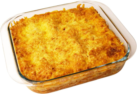 Square Glass Baking Dish by [Brand Name] - 9x9in, 2.4QT Oven Safe Baking Pan