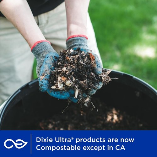 Dixie Ultra Large Paper Bowls - 20 Oz, 150 Count | Microwave Safe & Compostable for All Meals