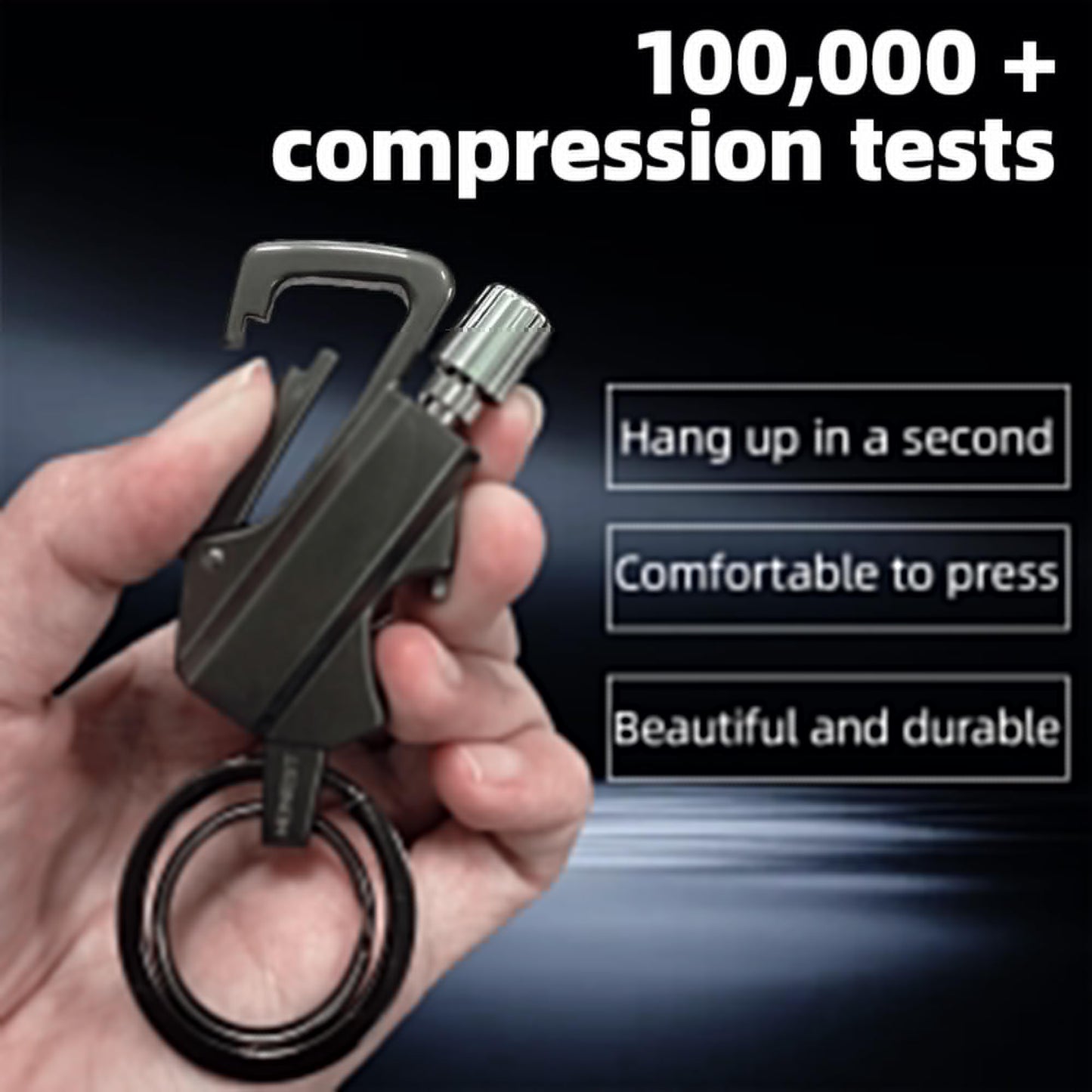 The Infinite Keychain Lighter, Ideal for Outdoor Lovers: Reusable, Multi Keychain, Bottle Opener. Waterproof, Portable—Great for Camping, Hiking, BBQ, Survival, Ligniting Adventures.No Kerosene(1Pc)