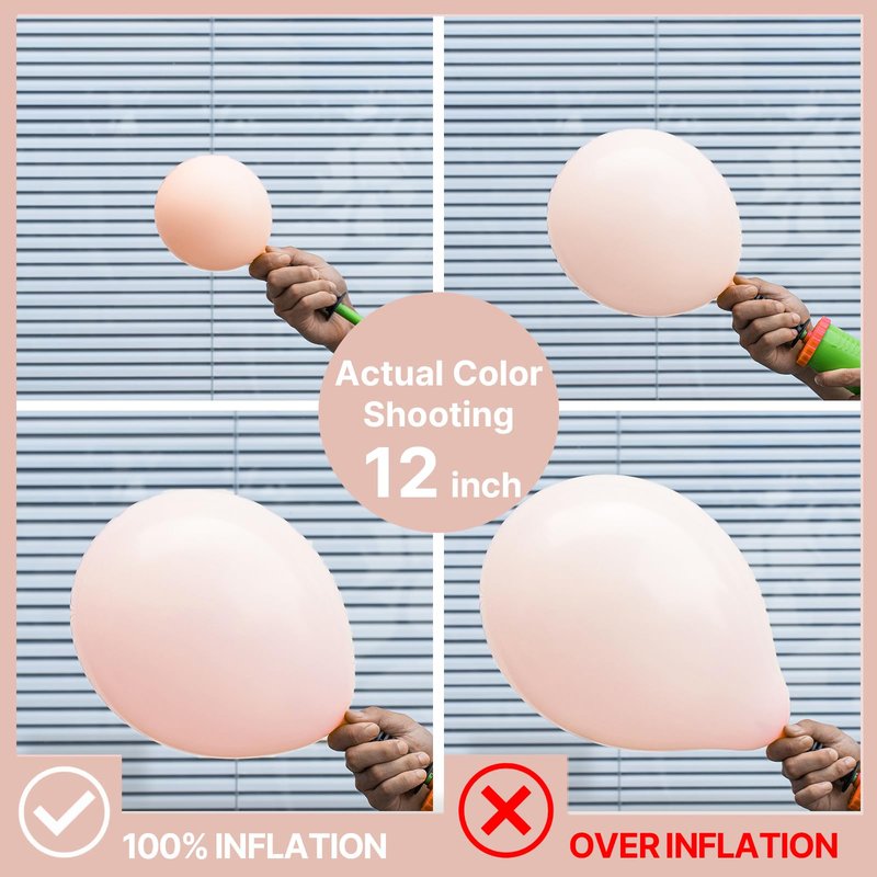 PartyWoo Pastel Orange Balloons 100 pcs Different Sizes of 36 18 12 10 5 Inch Baby Pale Light Pink Peach Latex Balloon Arch Kit Garland for Wedding Baby Shower Birthday Party Decorations Orange-Q02