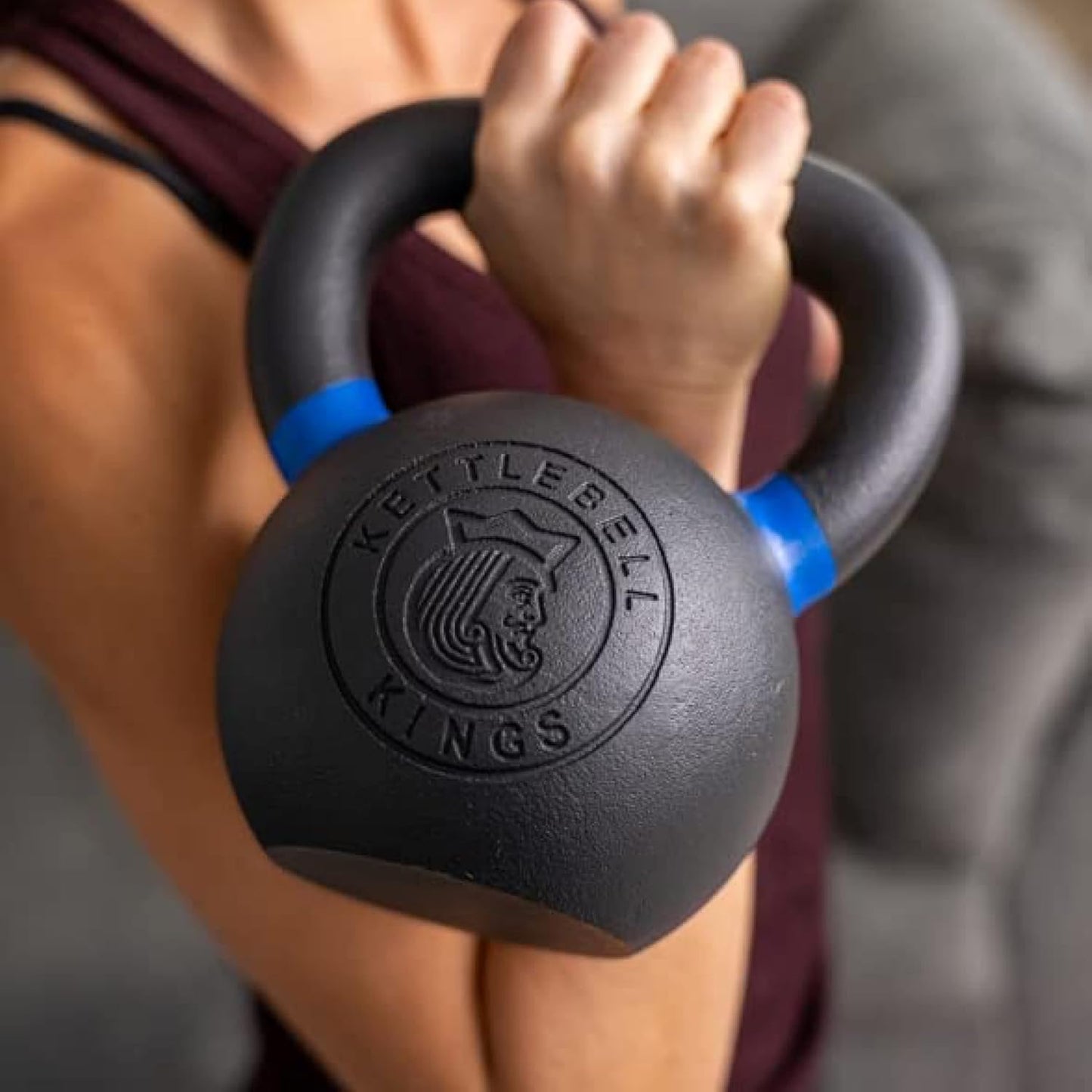 Powder Coated Kettlebell Weights 5-90 LB | Durable Gym Equipment for Strength Training