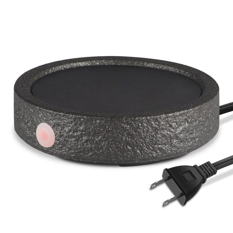MOCOSA Candle Warmer Plate,Coffee Mug Warmer for Desk, Electric Candle Warmer for Home Office, Fragrance and Heating Cup Warmers for Tea and Milk, Hot Chocolate as Gifts for Women Mom（Black-No Cup）