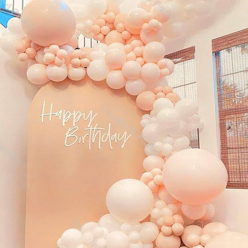 PartyWoo Pastel Orange Balloons 100 pcs Different Sizes of 36 18 12 10 5 Inch Baby Pale Light Pink Peach Latex Balloon Arch Kit Garland for Wedding Baby Shower Birthday Party Decorations Orange-Q02