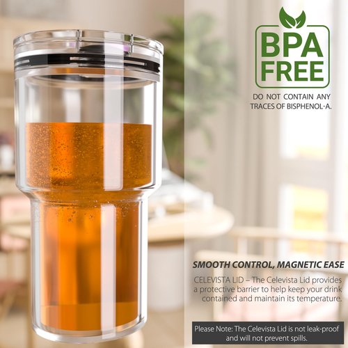 CeleVista 3 Pack 20 oz Tumbler Lid, Replacement Lids for 20oz Yeti Tumbler, Magnetic Slider Covers, BPA-Free, Easy to Clean
