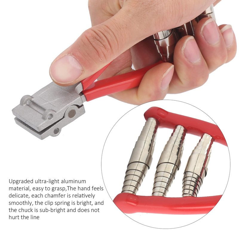 Tennis Starting Clamp, Tennis Racket Stringing Tool, Aluminum + Plastic Badminton Racket Starting Stringing Clamp Tennis Racket 3 Spring Starter Stringing Tool