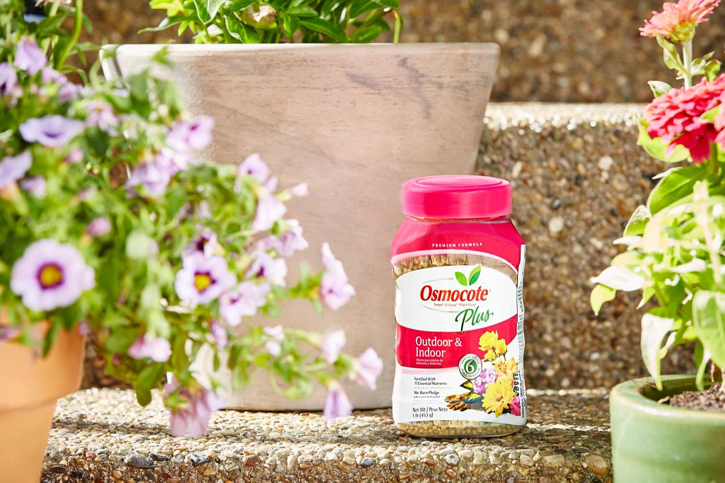 Osmocote Smart-Release Plant Food - Granular Fertilizer with 11 Essential Nutrients | 1 lb for Indoor & Outdoor Use